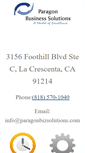 Mobile Screenshot of paragonbizsolutions.com