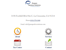 Tablet Screenshot of paragonbizsolutions.com